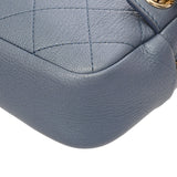 CHANEL シャネル アフィニティ メタリックブルー レディース カーフ ウエストバッグ Aランク 中古 銀蔵