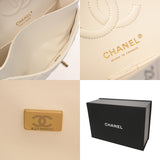 CHANEL シャネル マトラッセ クラシック スモールハンドバッグ 23cm ホワイト A01113 レディース キャビアスキン ショルダーバッグ Aランク 中古 銀蔵