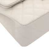 CHANEL シャネル マトラッセ クラシック スモールハンドバッグ 23cm ホワイト A01113 レディース キャビアスキン ショルダーバッグ Aランク 中古 銀蔵