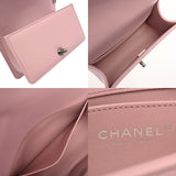 CHANEL シャネル ボーイシャネル スモールハンドバッグ 20cm ピンク A67085 レディース キャビアスキン ショルダーバッグ 未使用 銀蔵