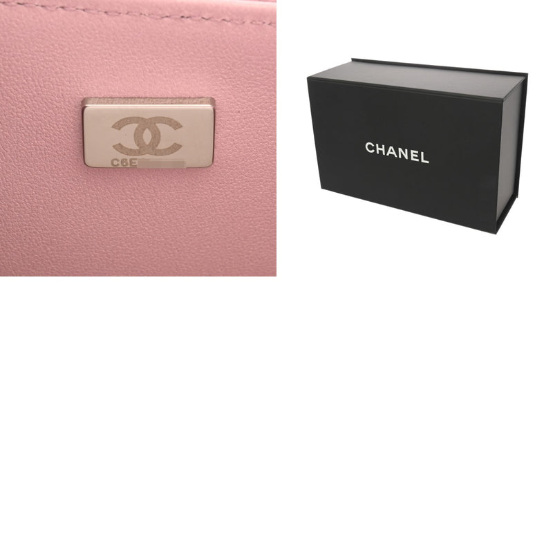 CHANEL シャネル ボーイシャネル スモールハンドバッグ 20cm ピンク A67085 レディース キャビアスキン ショルダーバッグ 未使用 銀蔵