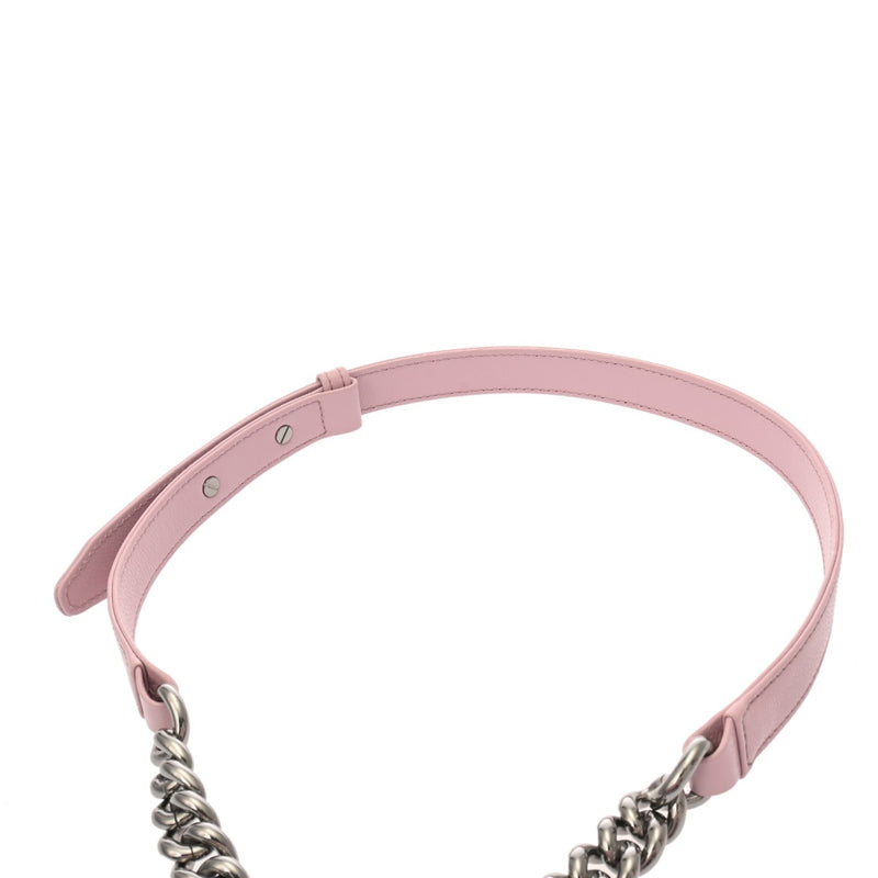 CHANEL シャネル ボーイシャネル スモールハンドバッグ 20cm ピンク A67085 レディース キャビアスキン ショルダーバッグ 未使用 銀蔵