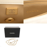 CHANEL シャネル マトラッセ トップハンドル XXS 2WAY ホワイト AS2215 レディース レザー ハンドバッグ 新同 中古 銀蔵