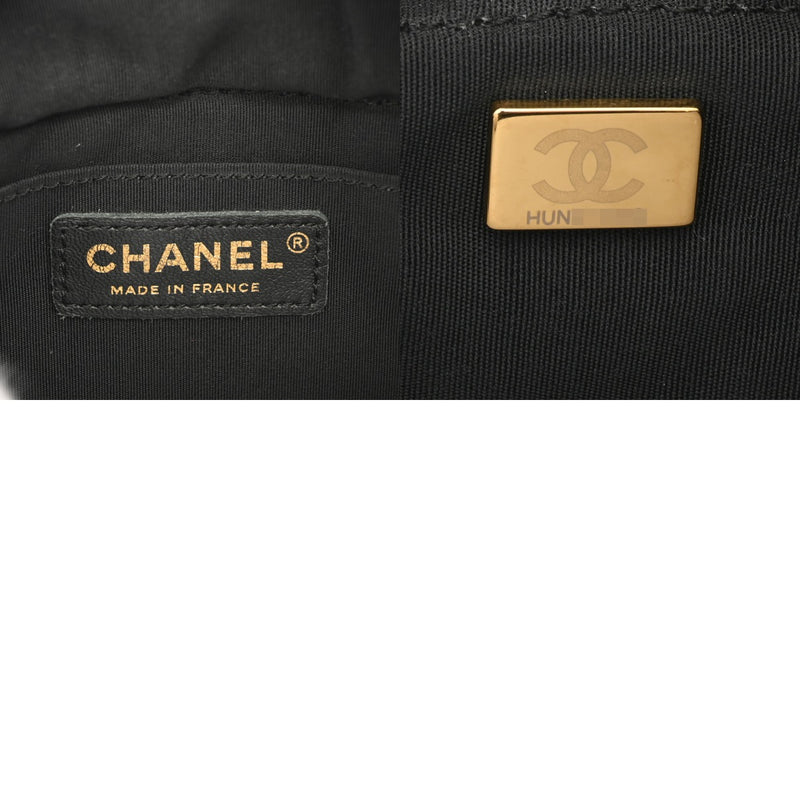 CHANEL シャネル マトラッセ スモール バケットバッグ ブラック AS3091 レディース デニム ショルダーバッグ Aランク 中古 銀蔵