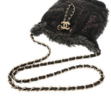 CHANEL シャネル マトラッセ スモール バケットバッグ ブラック AS3091 レディース デニム ショルダーバッグ Aランク 中古 銀蔵