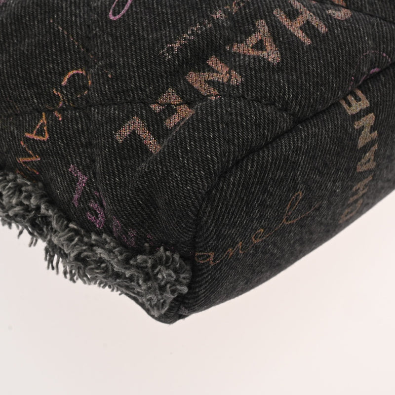 CHANEL シャネル マトラッセ スモール バケットバッグ ブラック AS3091 レディース デニム ショルダーバッグ Aランク 中古 銀蔵