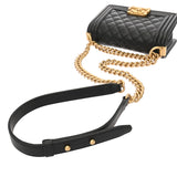 CHANEL シャネル ボーイシャネル スモールハンドバッグ 20cm ブラック A67085 レディース キャビアスキン ショルダーバッグ ABランク 中古 銀蔵