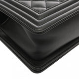 CHANEL シャネル ボーイシャネル スモールハンドバッグ 20cm ブラック A67085 レディース キャビアスキン ショルダーバッグ ABランク 中古 銀蔵