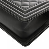 CHANEL シャネル ボーイシャネル スモールハンドバッグ 20cm ブラック A67085 レディース キャビアスキン ショルダーバッグ ABランク 中古 銀蔵