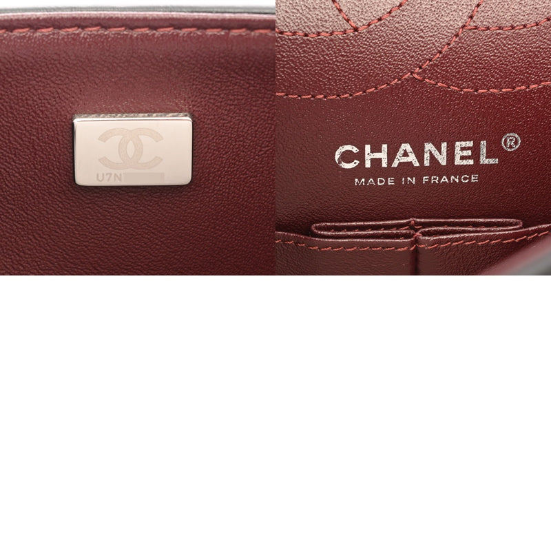 CHANEL シャネル 2.55 ハンドバッグ ブラック A37586 レディース エイジドカーフスキン ショルダーバッグ Aランク 中古 銀蔵
