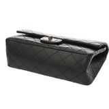 CHANEL シャネル 2.55 ハンドバッグ ブラック A37586 レディース エイジドカーフスキン ショルダーバッグ Aランク 中古 銀蔵