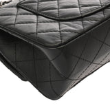 CHANEL シャネル 2.55 ハンドバッグ ブラック A37586 レディース エイジドカーフスキン ショルダーバッグ Aランク 中古 銀蔵