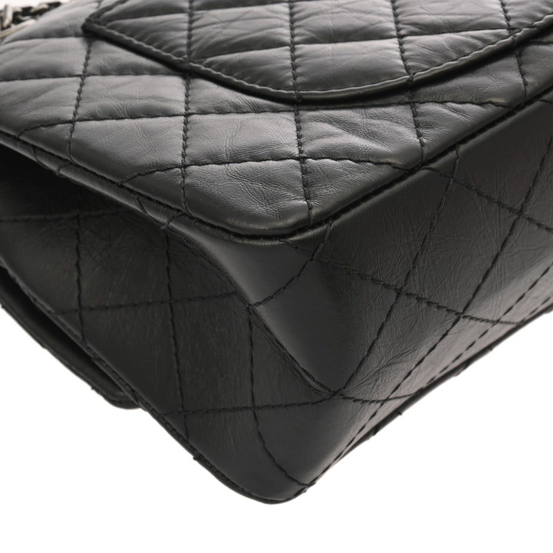 CHANEL シャネル 2.55 ハンドバッグ ブラック A37586 レディース エイジドカーフスキン ショルダーバッグ Aランク 中古 銀蔵