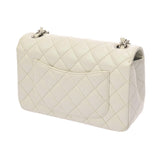 CHANEL シャネル マトラッセ ミニクラシック ハンドバッグ 20cm パールホワイト A69900 レディース エイジドカーフ ショルダーバッグ 新同 中古 銀蔵