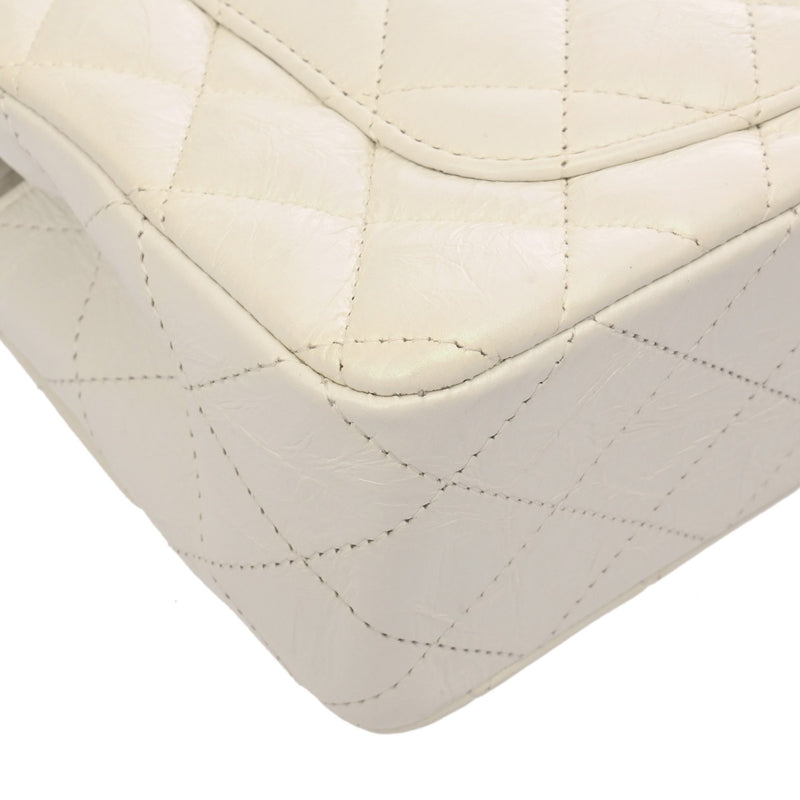 CHANEL シャネル マトラッセ ミニクラシック ハンドバッグ 20cm パールホワイト A69900 レディース エイジドカーフ ショルダーバッグ 新同 中古 銀蔵