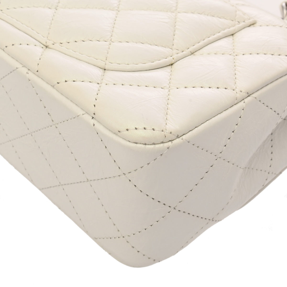 CHANEL シャネル マトラッセ ミニクラシック ハンドバッグ 20cm パール