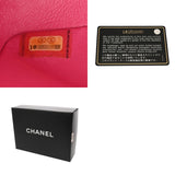 CHANEL シャネル マトラッセ チェーンショルダー 25cm Wフラップ ピンク A01112 レディース マットキャビアスキン ショルダーバッグ ABランク 中古 銀蔵