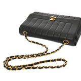 CHANEL シャネル マドモアゼル チェーンショルダー ブラック レディース ラムスキン ショルダーバッグ Bランク 中古 銀蔵