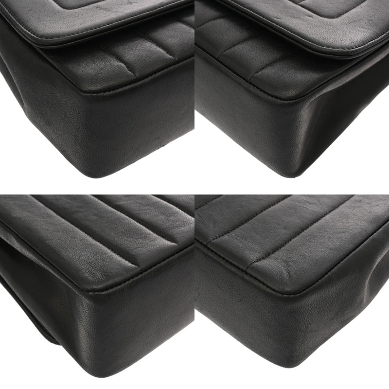 CHANEL シャネル マドモアゼル チェーンショルダー ブラック レディース ラムスキン ショルダーバッグ Bランク 中古 銀蔵