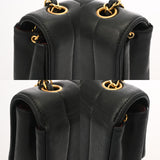 CHANEL シャネル マドモアゼル チェーンショルダー ブラック レディース ラムスキン ショルダーバッグ Bランク 中古 銀蔵