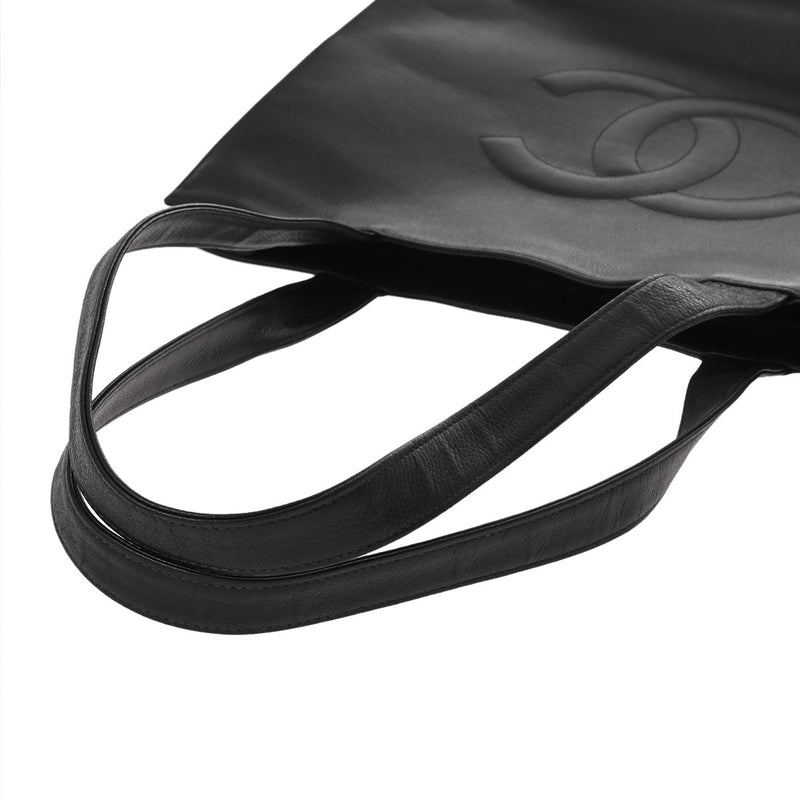 CHANEL シャネル ブラック レディース キャビアスキン トートバッグ Bランク 中古 銀蔵