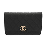CHANEL シャネル マトラッセ クラシック チェーンウォレット ブラック AP3127 レディース キャビアスキン ショルダーバッグ 未使用 銀蔵
