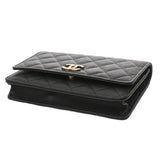 CHANEL シャネル マトラッセ クラシック チェーンウォレット ブラック AP3127 レディース キャビアスキン ショルダーバッグ 未使用 銀蔵