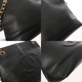 CHANEL シャネル チェーントート ブラック レディース キャビアスキン トートバッグ Bランク 中古 銀蔵