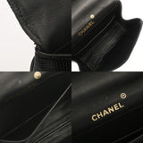 CHANEL シャネル Vステッチ ブラック レディース リザード ショルダーバッグ Bランク 中古 銀蔵