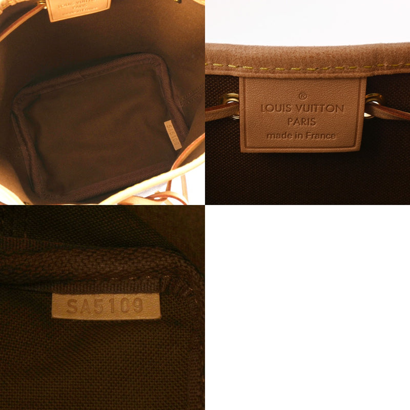 LOUIS VUITTON ルイヴィトン モノグラム ナノノエ 2WAY ブラウン M81266 レディース モノグラムキャンバス ショルダーバッグ Aランク 中古 銀蔵