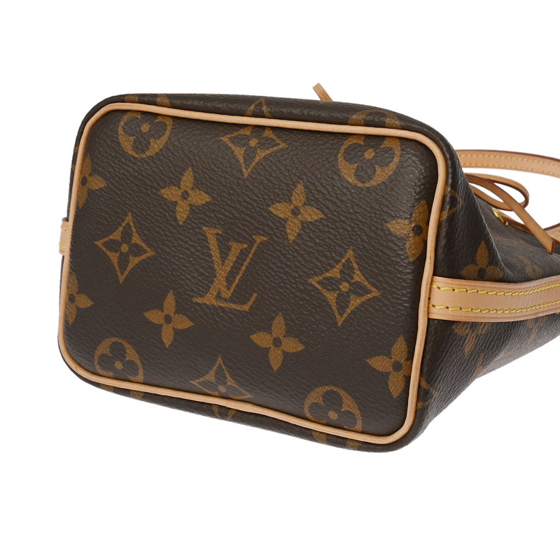 LOUIS VUITTON ルイヴィトン モノグラム ナノノエ 2WAY ブラウン M81266 レディース モノグラムキャンバス ショルダーバッグ Aランク 中古 銀蔵