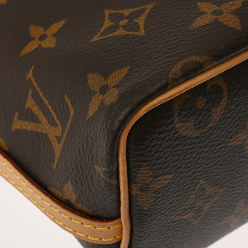 LOUIS VUITTON ルイヴィトン モノグラム ナノノエ 2WAY ブラウン M81266 レディース モノグラムキャンバス ショルダーバッグ Aランク 中古 銀蔵