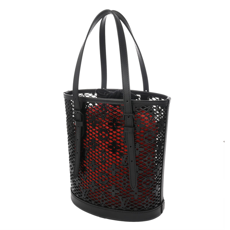 LOUIS VUITTON ルイヴィトン モノグラム レース バケット PM トートバッグ ノワール M20352 レディース モノグラムレース ハンドバッグ ABランク 中古 銀蔵