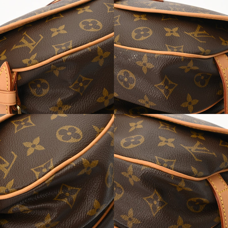 LOUIS VUITTON ルイヴィトン モノグラム ソミュール 30 ブラウン M42256 レディース モノグラムキャンバス ショルダーバッグ ABランク 中古 銀蔵