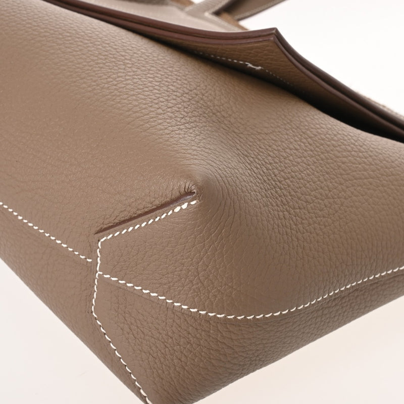 HERMES エルメス カバセリエ 31 エトゥープ B刻印(2023年頃) レディース トリヨンクレマンス トートバッグ ABランク 中古 銀蔵