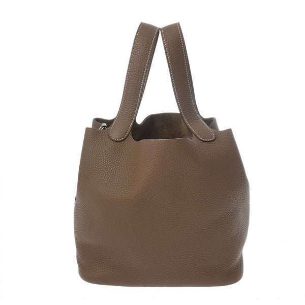 HERMES エルメス ピコタンロック MM エトゥープ Y刻印(2020年頃) レディース トリヨンクレマンス ハンドバッグ Aランク 中古 銀蔵