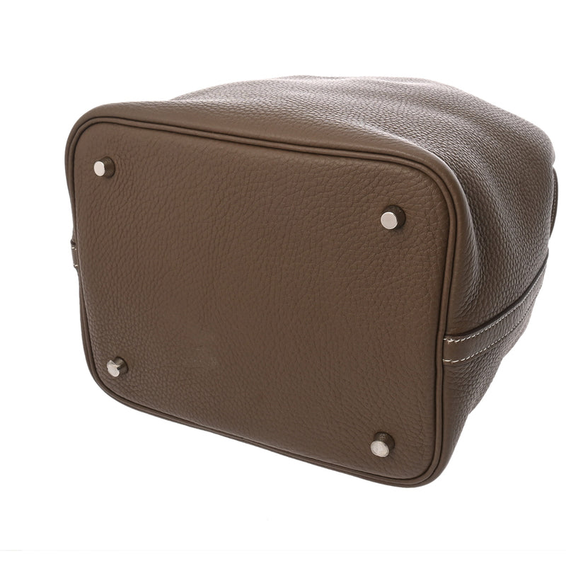 HERMES エルメス ピコタンロック MM エトゥープ Y刻印(2020年頃) レディース トリヨンクレマンス ハンドバッグ Aランク 中古 銀蔵