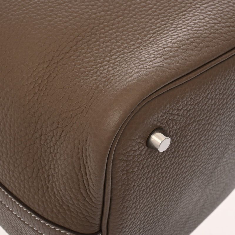 HERMES エルメス ピコタンロック MM エトゥープ Y刻印(2020年頃) レディース トリヨンクレマンス ハンドバッグ Aランク 中古 銀蔵