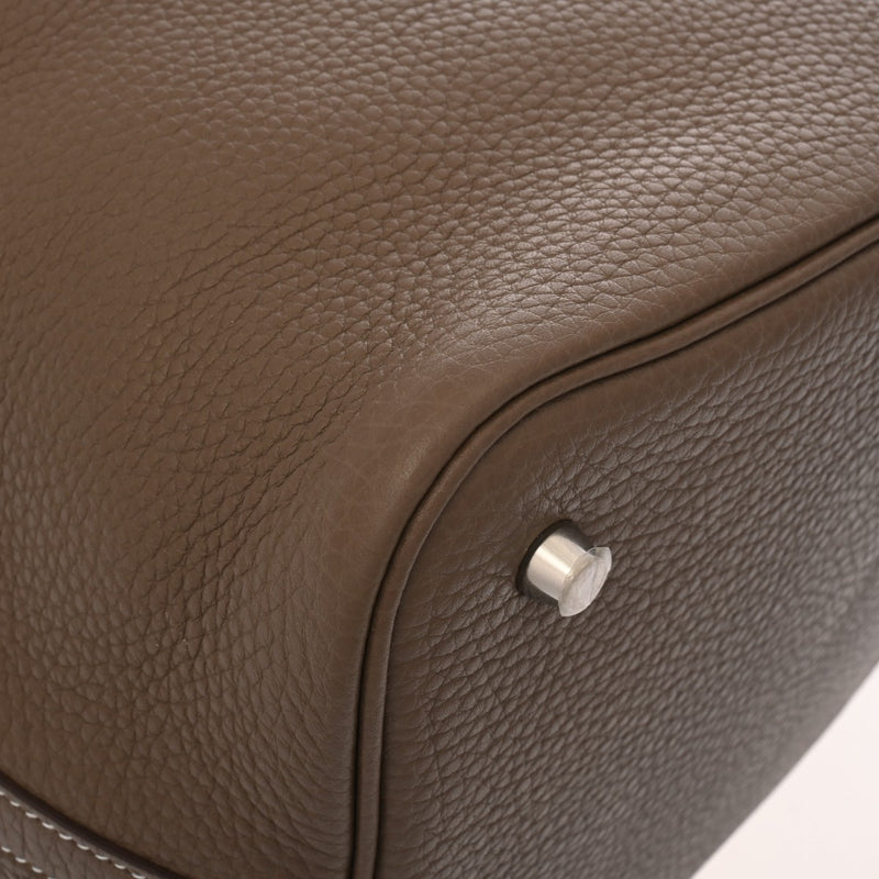 HERMES エルメス ピコタンロック MM エトゥープ Y刻印(2020年頃) レディース トリヨンクレマンス ハンドバッグ Aランク 中古 銀蔵