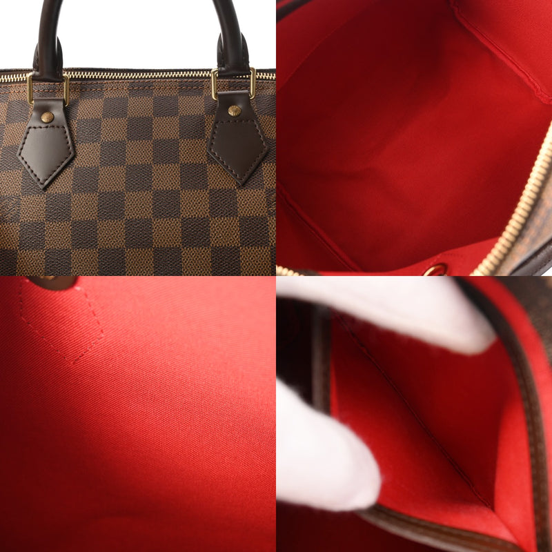 LOUIS VUITTON ルイヴィトン ダミエ スピーディ 30 旧型 ブラウン N41531 ユニセックス ダミエキャンバス ハンドバッグ Aランク 中古 銀蔵