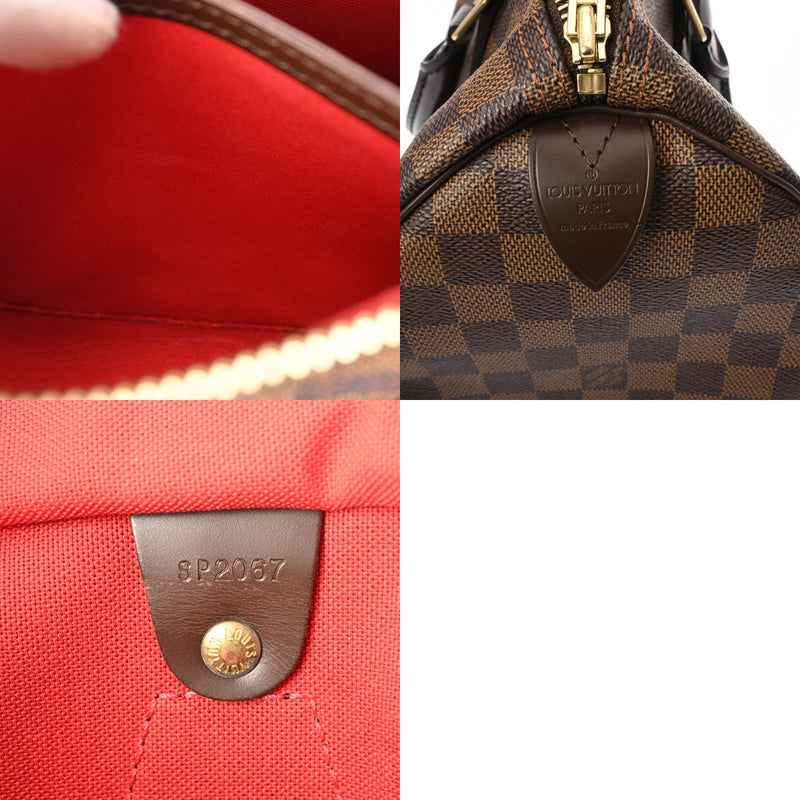 LOUIS VUITTON ルイヴィトン ダミエ スピーディ 30 旧型 ブラウン N41531 ユニセックス ダミエキャンバス ハンドバッグ Aランク 中古 銀蔵