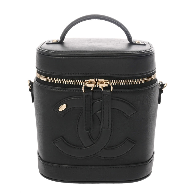 CHANEL シャネル バニティ 2WAY チェーンショルダー ブラック AS0323