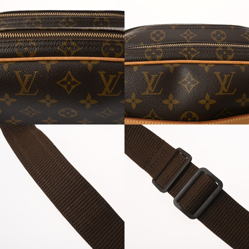 LOUIS VUITTON ルイヴィトン モノグラム リポーター PM ブラウン M45254 ユニセックス モノグラムキャンバス ショルダーバッグ Bランク 中古 銀蔵