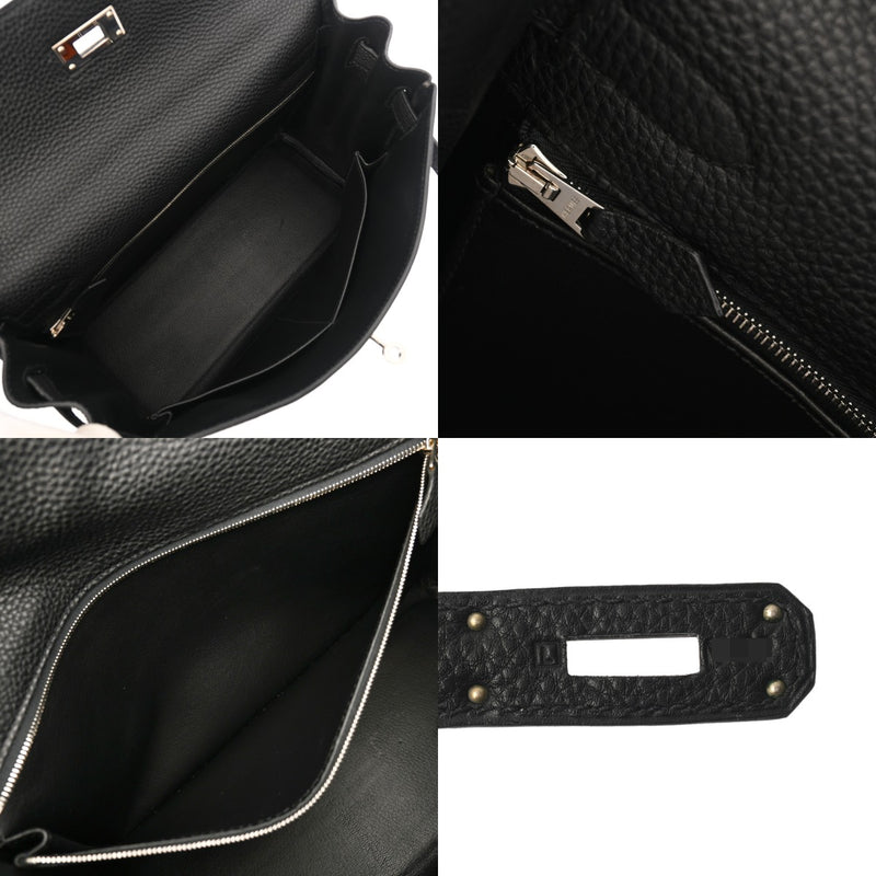 HERMES エルメス ケリー 32 内縫い 2WAY ブラック □L刻印(2008年頃) レディース トゴ ハンドバッグ Aランク 中古 銀蔵
