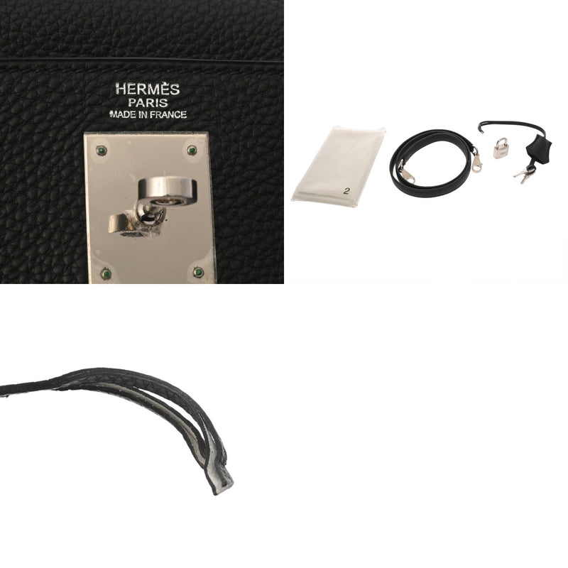 HERMES エルメス ケリー 32 内縫い 2WAY ブラック □L刻印(2008年頃) レディース トゴ ハンドバッグ Aランク 中古 銀蔵