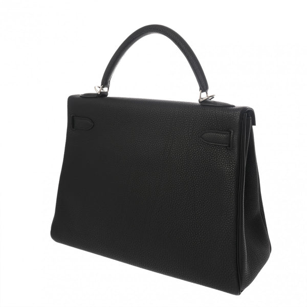 HERMES エルメス ケリー 32 内縫い 2WAY ブラック □L刻印(2008年頃) レディース トゴ ハンドバッグ Aランク 中古 銀蔵