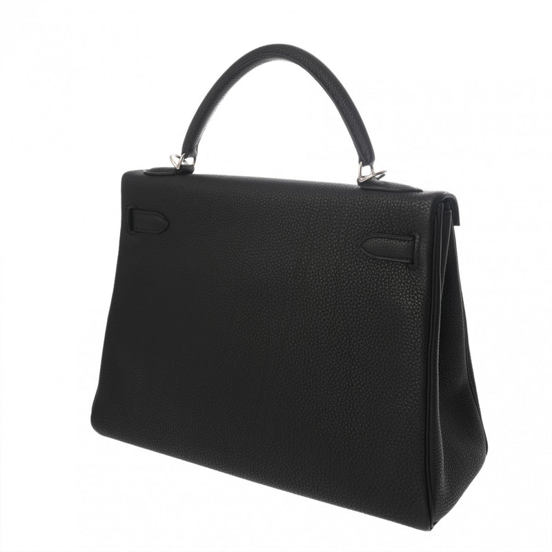 HERMES エルメス ケリー 32 内縫い 2WAY ブラック □L刻印(2008年頃) レディース トゴ ハンドバッグ Aランク 中古 銀蔵