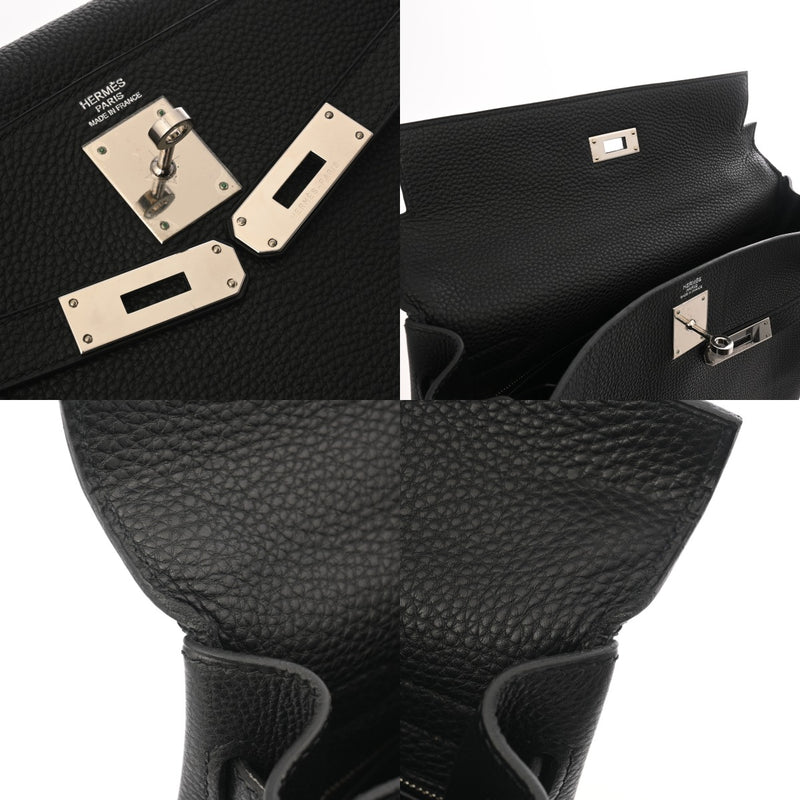 HERMES エルメス ケリー 32 内縫い 2WAY ブラック □L刻印(2008年頃) レディース トゴ ハンドバッグ Aランク 中古 銀蔵