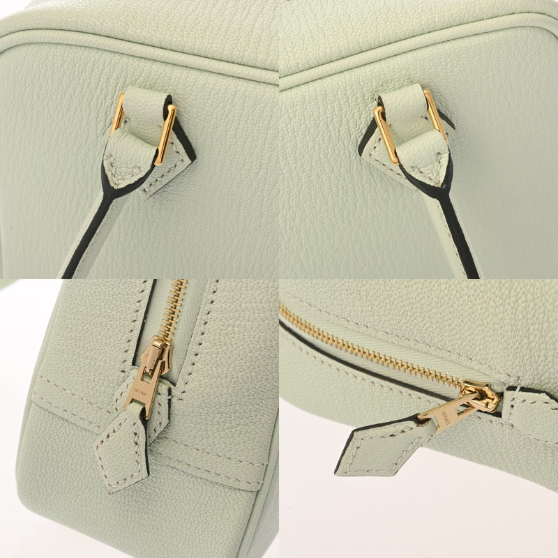 HERMES エルメス プリュム ミニ ヴェールフィズ K刻印(2025年頃) レディース シェーブル ハンドバッグ Aランク 中古 銀蔵