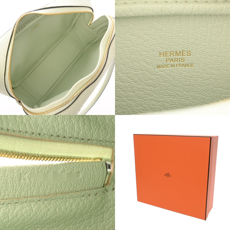 HERMES エルメス プリュム ミニ ヴェールフィズ K刻印(2025年頃) レディース シェーブル ハンドバッグ Aランク 中古 銀蔵
